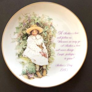 Vintage 1980 American Greetings Holly Hobbie Mothers Day plate